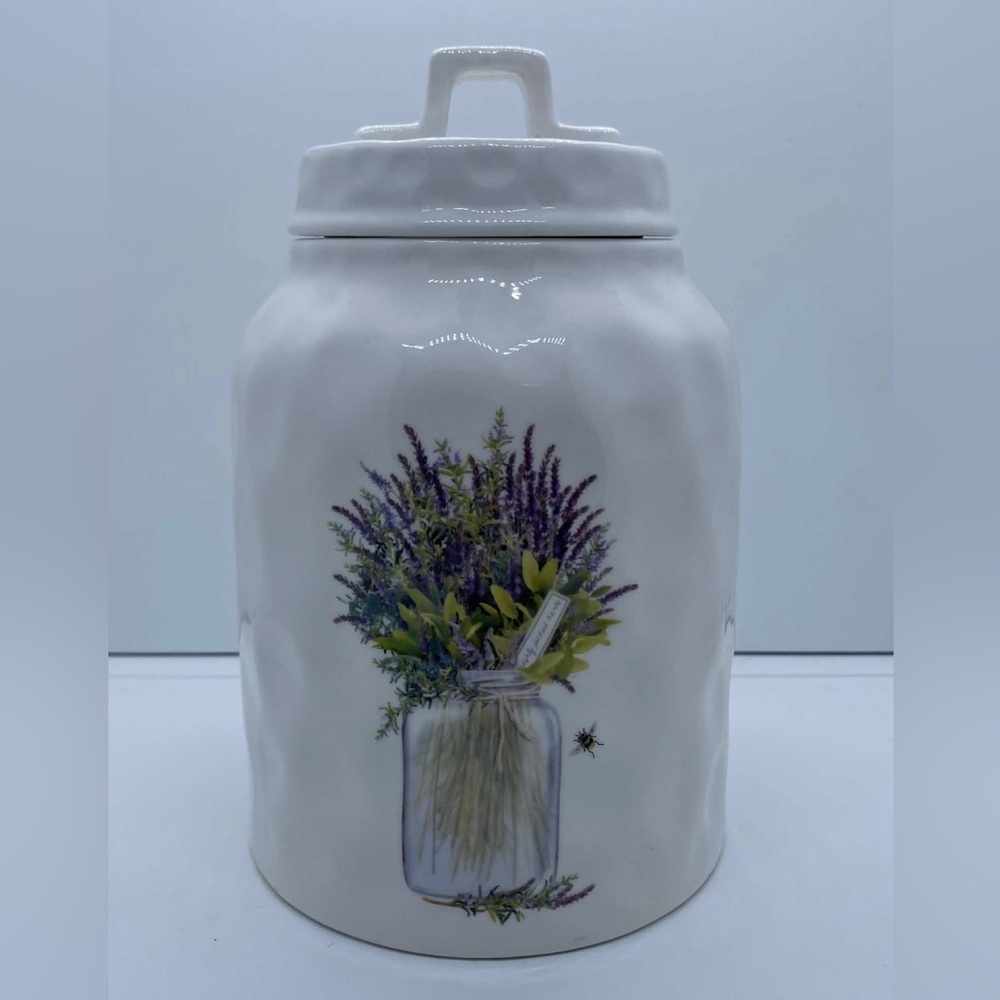 Rae Dunn Dimpled Canister with Lid | Lavender